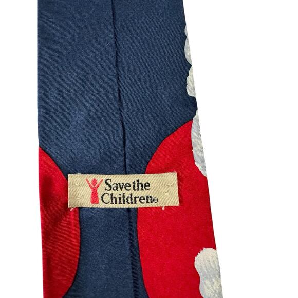 Save The Children Dave Age 10 Big Santa Claus Christmas Novelty Necktie Silk - Picture 4 of 8